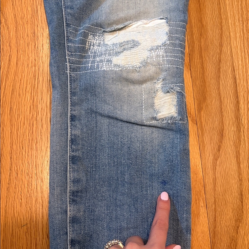 ✨ Current/Elliott ✨ The Stiletto Skinny Ankle Super Vintage Repair Size 27 - Picture 10 of 10